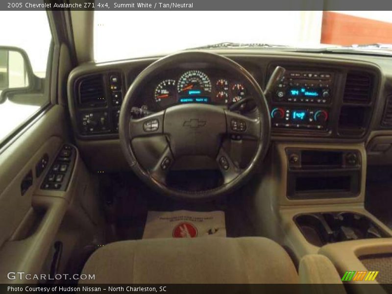 Summit White / Tan/Neutral 2005 Chevrolet Avalanche Z71 4x4