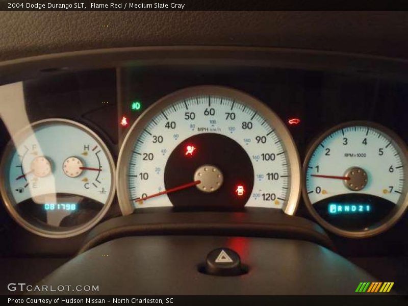Flame Red / Medium Slate Gray 2004 Dodge Durango SLT