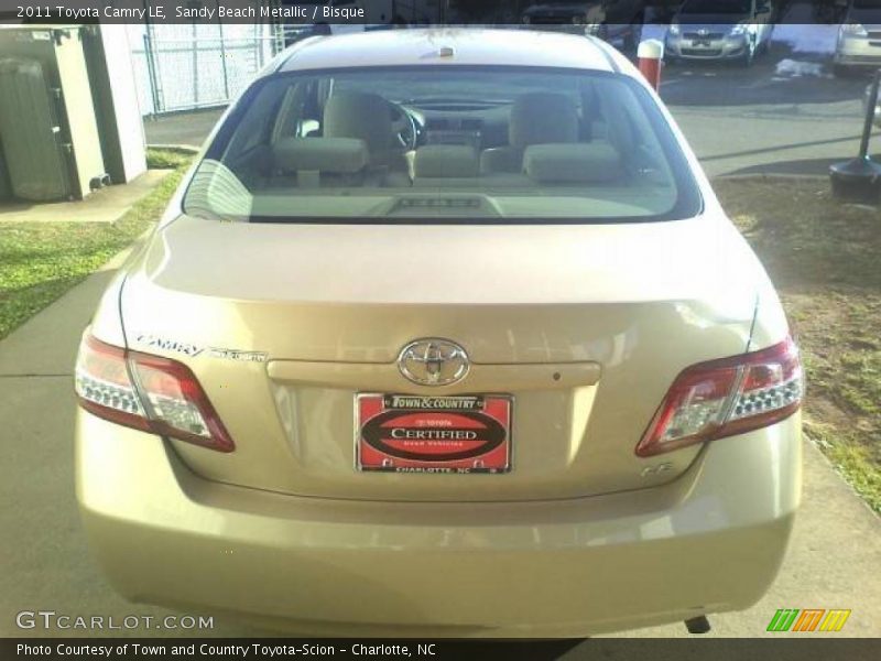 Sandy Beach Metallic / Bisque 2011 Toyota Camry LE