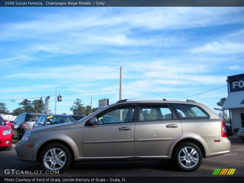 Champagne Beige Metallic / Grey 2008 Suzuki Forenza