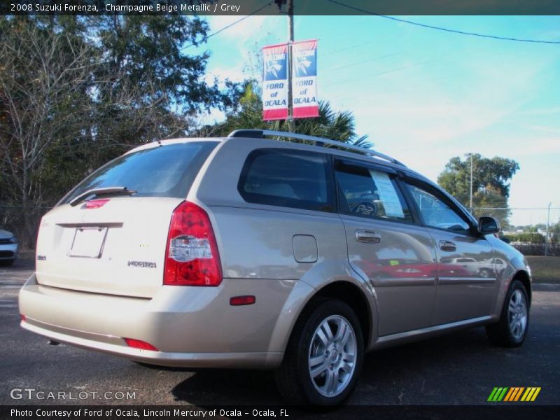 Champagne Beige Metallic / Grey 2008 Suzuki Forenza