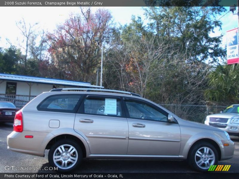 Champagne Beige Metallic / Grey 2008 Suzuki Forenza