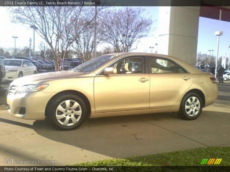 Sandy Beach Metallic / Bisque 2011 Toyota Camry LE
