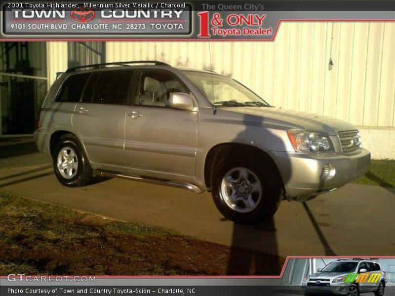 Millennium Silver Metallic / Charcoal 2001 Toyota Highlander