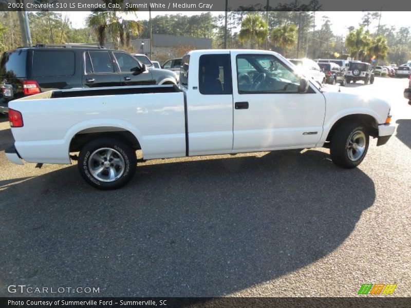 Summit White / Medium Gray 2002 Chevrolet S10 LS Extended Cab