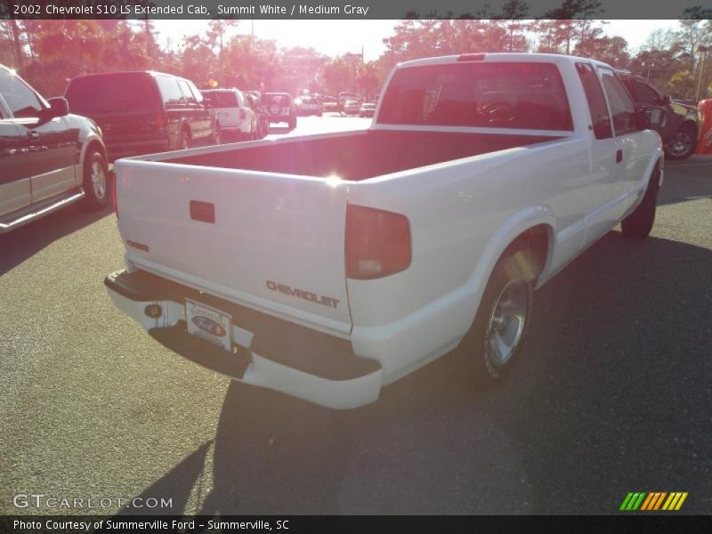 Summit White / Medium Gray 2002 Chevrolet S10 LS Extended Cab
