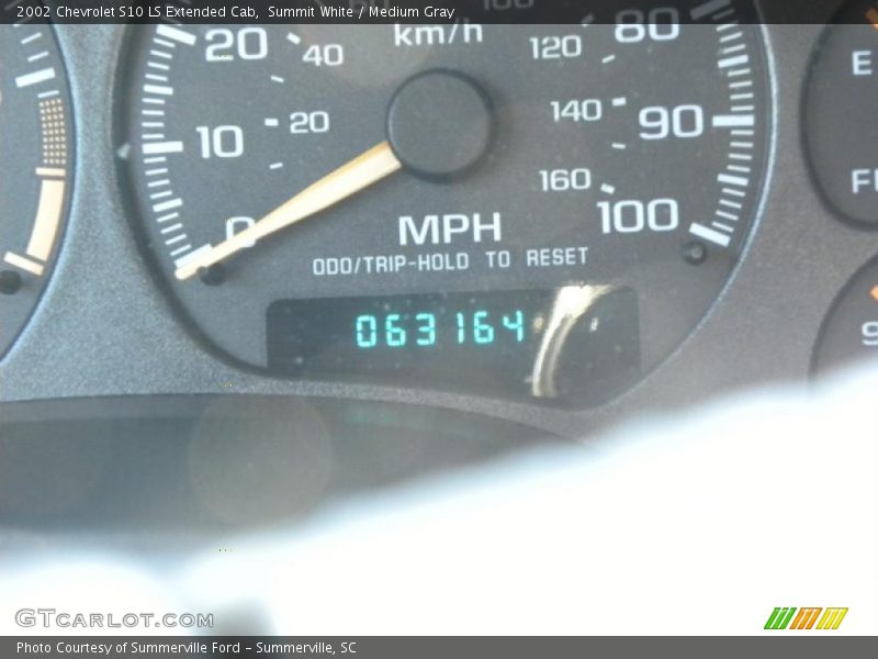 Summit White / Medium Gray 2002 Chevrolet S10 LS Extended Cab