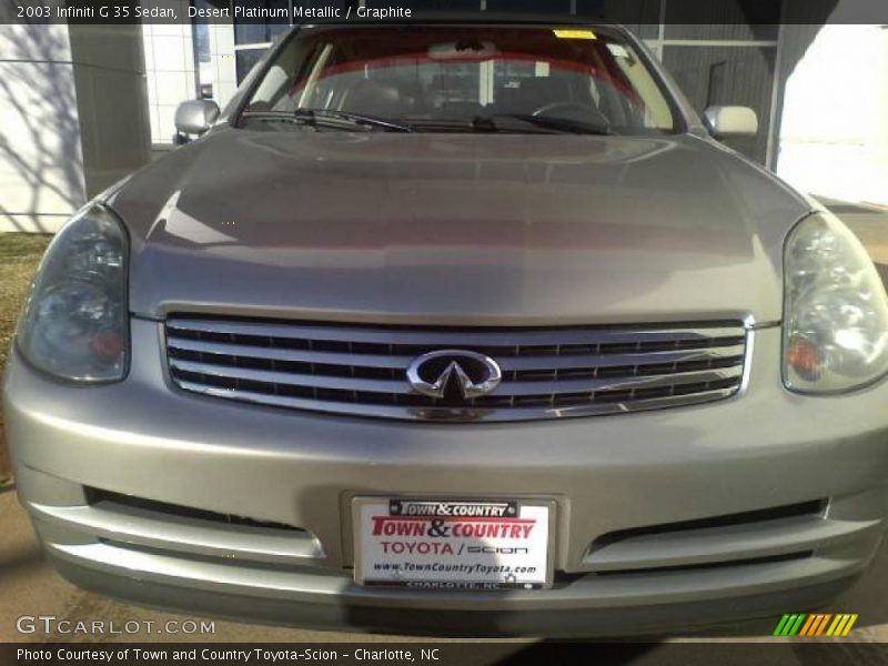 Desert Platinum Metallic / Graphite 2003 Infiniti G 35 Sedan