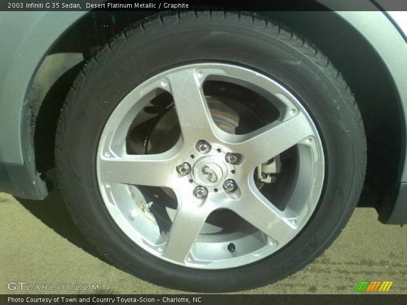Desert Platinum Metallic / Graphite 2003 Infiniti G 35 Sedan