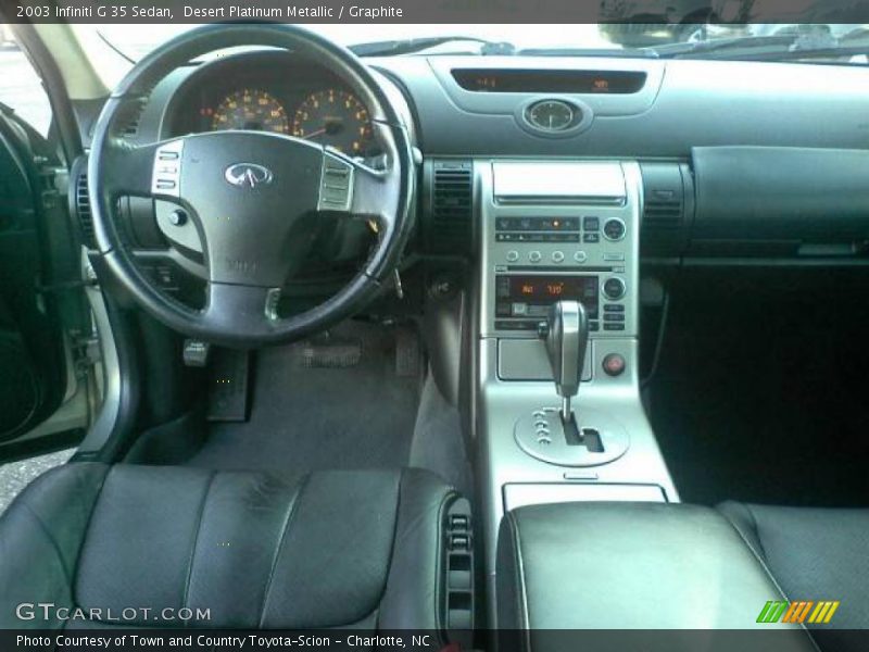 Desert Platinum Metallic / Graphite 2003 Infiniti G 35 Sedan