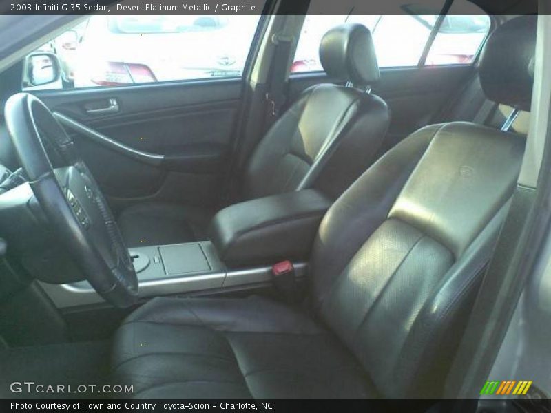 Desert Platinum Metallic / Graphite 2003 Infiniti G 35 Sedan