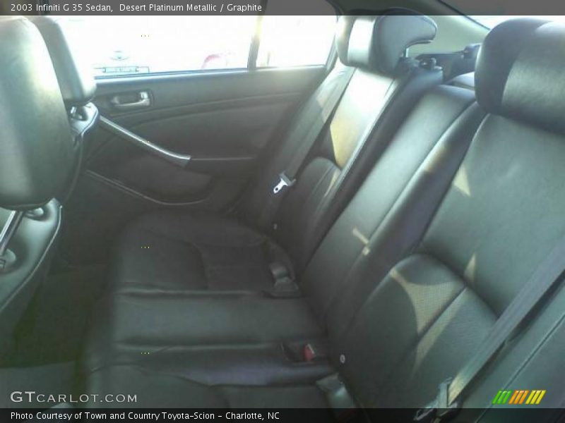 Desert Platinum Metallic / Graphite 2003 Infiniti G 35 Sedan