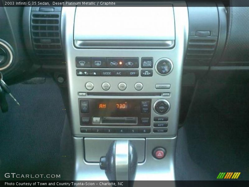 Desert Platinum Metallic / Graphite 2003 Infiniti G 35 Sedan