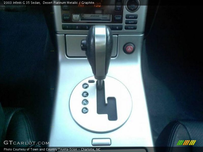 Desert Platinum Metallic / Graphite 2003 Infiniti G 35 Sedan