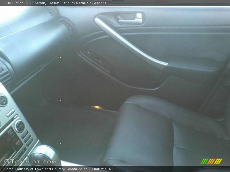 Desert Platinum Metallic / Graphite 2003 Infiniti G 35 Sedan