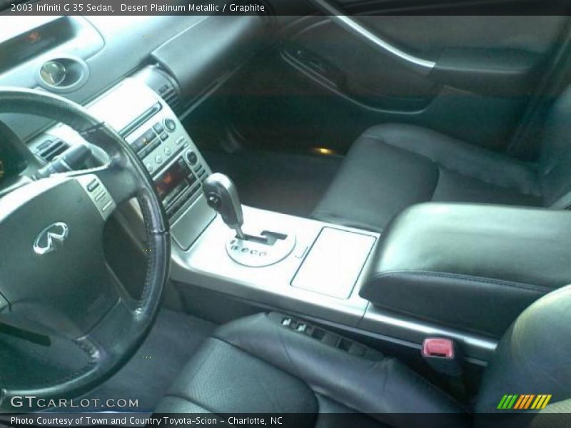 Desert Platinum Metallic / Graphite 2003 Infiniti G 35 Sedan