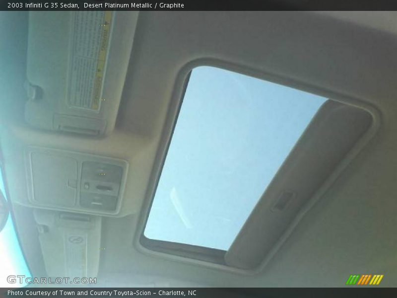 Desert Platinum Metallic / Graphite 2003 Infiniti G 35 Sedan