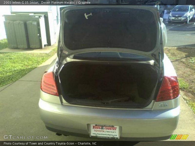 Desert Platinum Metallic / Graphite 2003 Infiniti G 35 Sedan
