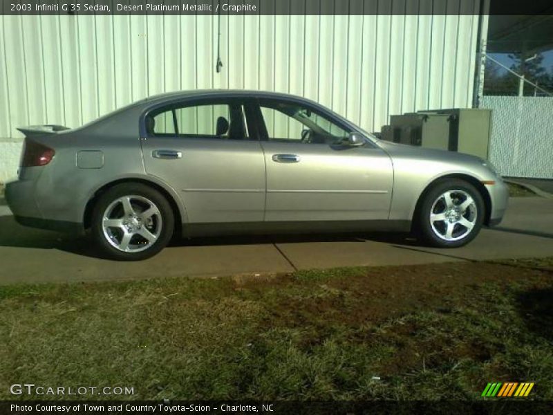 Desert Platinum Metallic / Graphite 2003 Infiniti G 35 Sedan