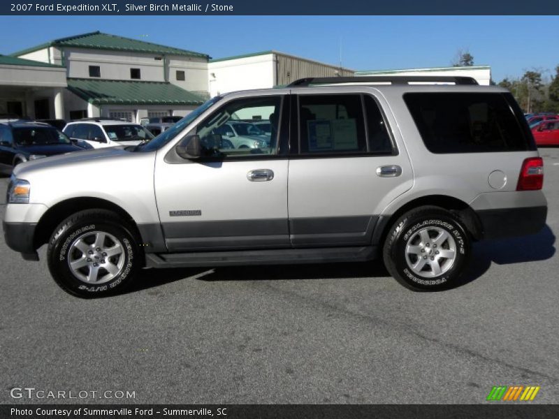 Silver Birch Metallic / Stone 2007 Ford Expedition XLT