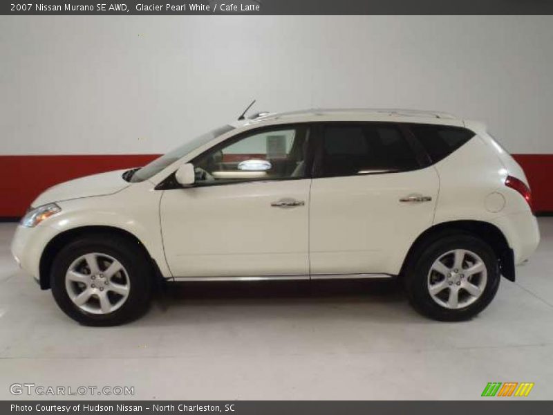 Glacier Pearl White / Cafe Latte 2007 Nissan Murano SE AWD