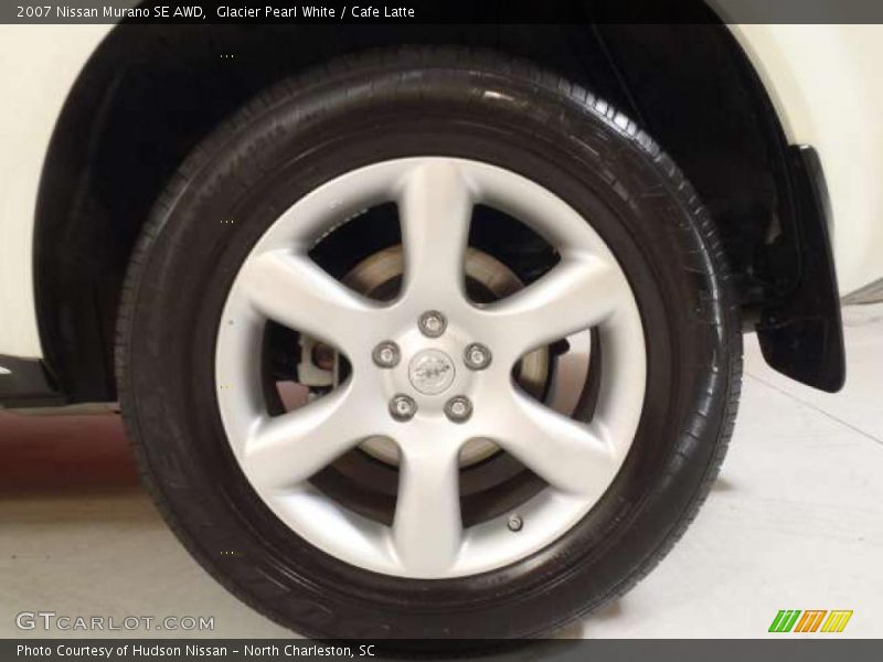 Glacier Pearl White / Cafe Latte 2007 Nissan Murano SE AWD