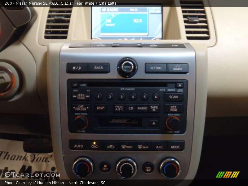 Glacier Pearl White / Cafe Latte 2007 Nissan Murano SE AWD