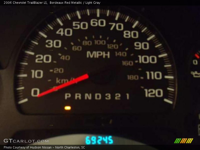 Bordeaux Red Metallic / Light Gray 2006 Chevrolet TrailBlazer LS