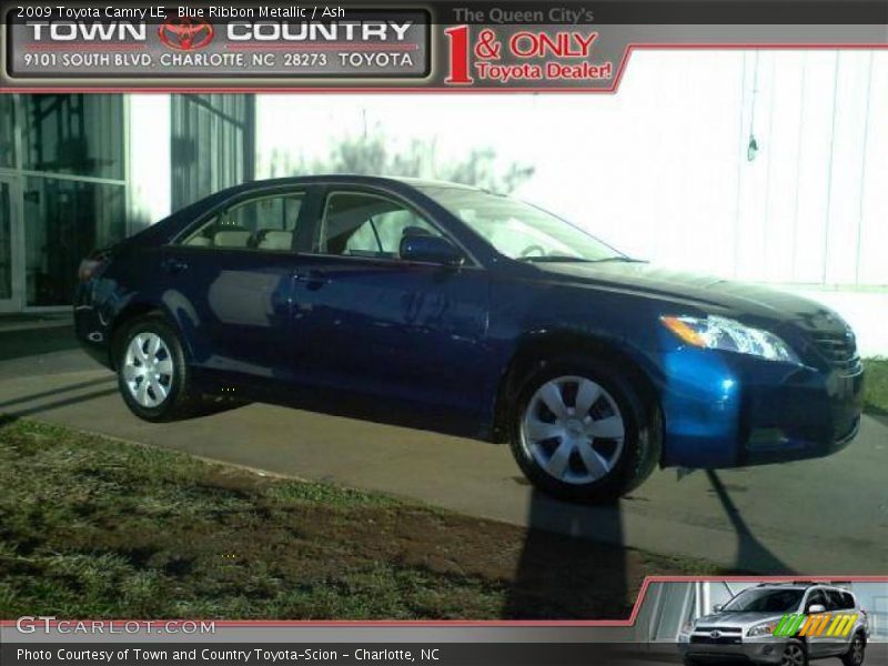 Blue Ribbon Metallic / Ash 2009 Toyota Camry LE