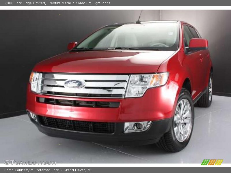 Redfire Metallic / Medium Light Stone 2008 Ford Edge Limited