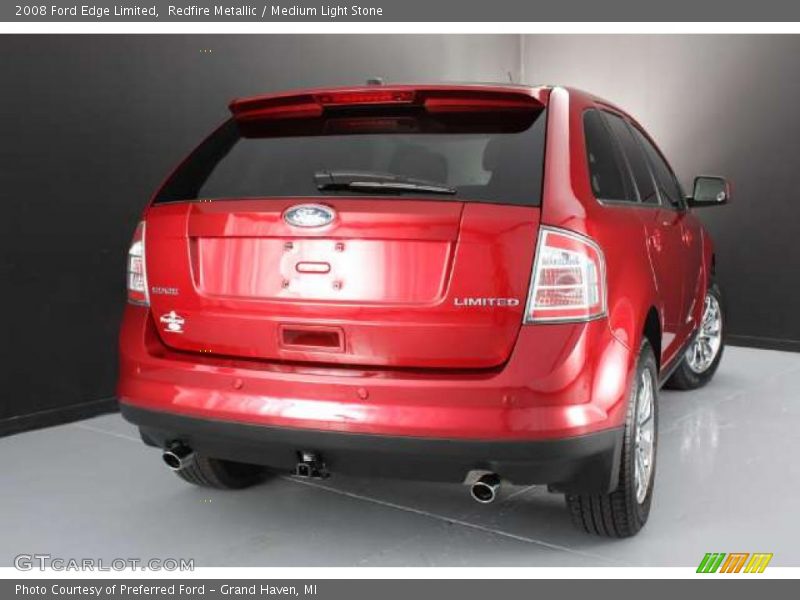 Redfire Metallic / Medium Light Stone 2008 Ford Edge Limited