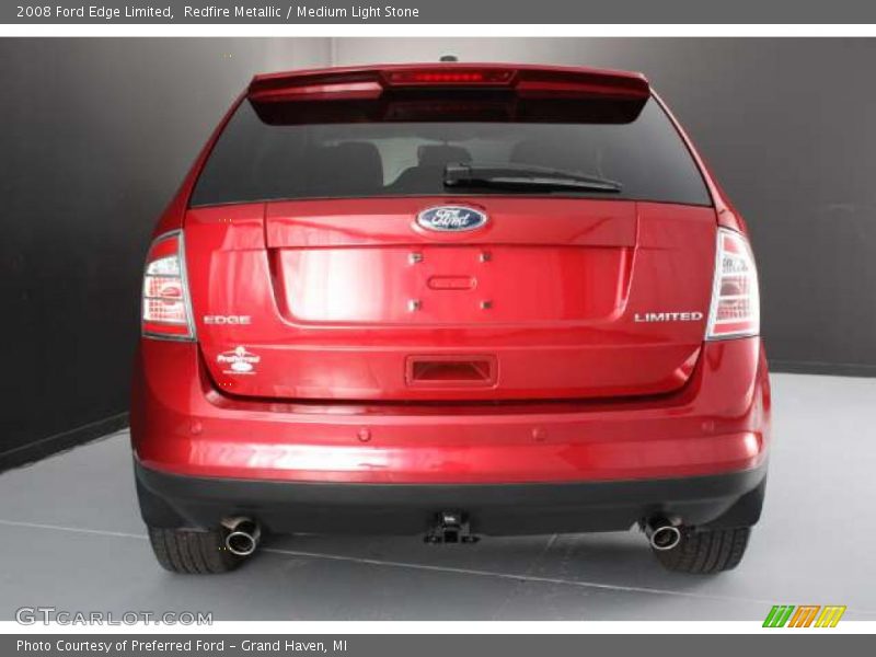 Redfire Metallic / Medium Light Stone 2008 Ford Edge Limited