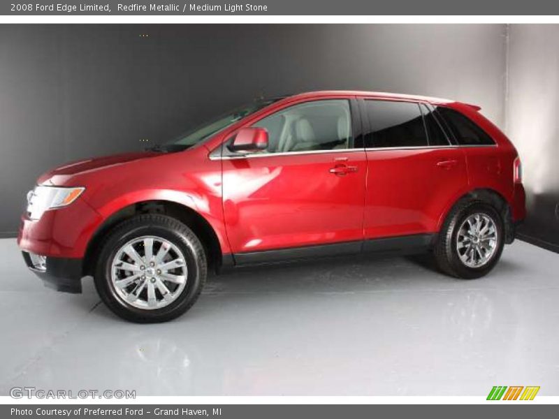 Redfire Metallic / Medium Light Stone 2008 Ford Edge Limited