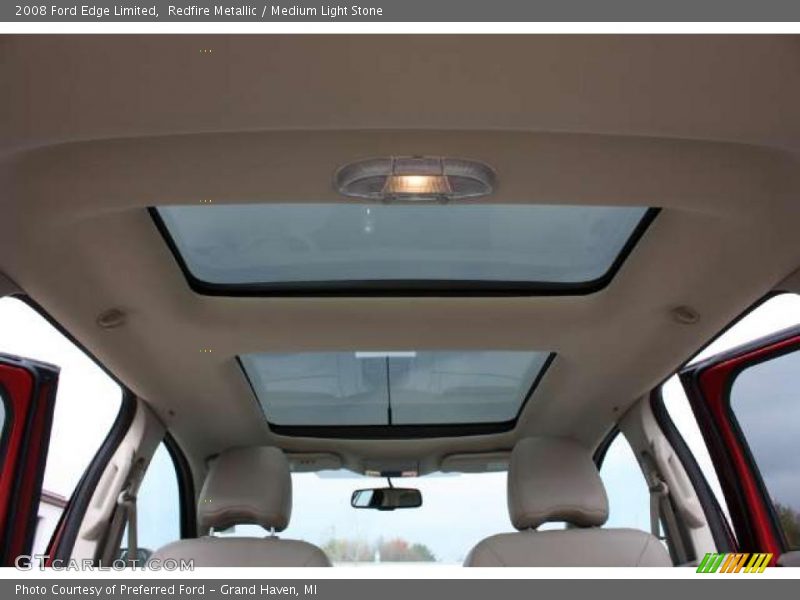 Redfire Metallic / Medium Light Stone 2008 Ford Edge Limited