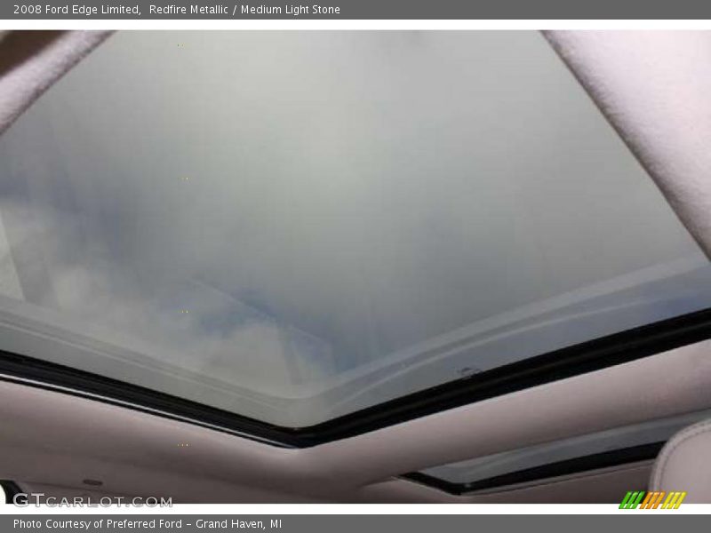 Redfire Metallic / Medium Light Stone 2008 Ford Edge Limited