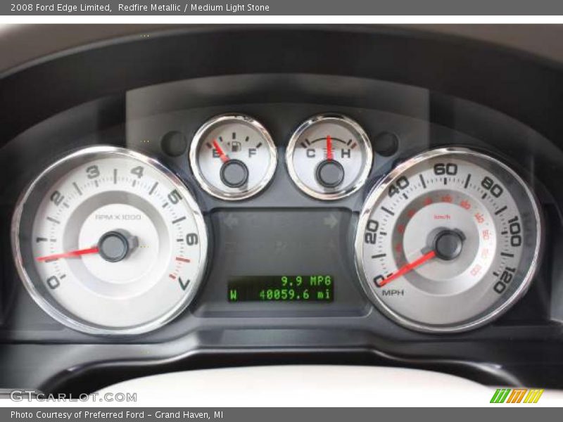 Redfire Metallic / Medium Light Stone 2008 Ford Edge Limited