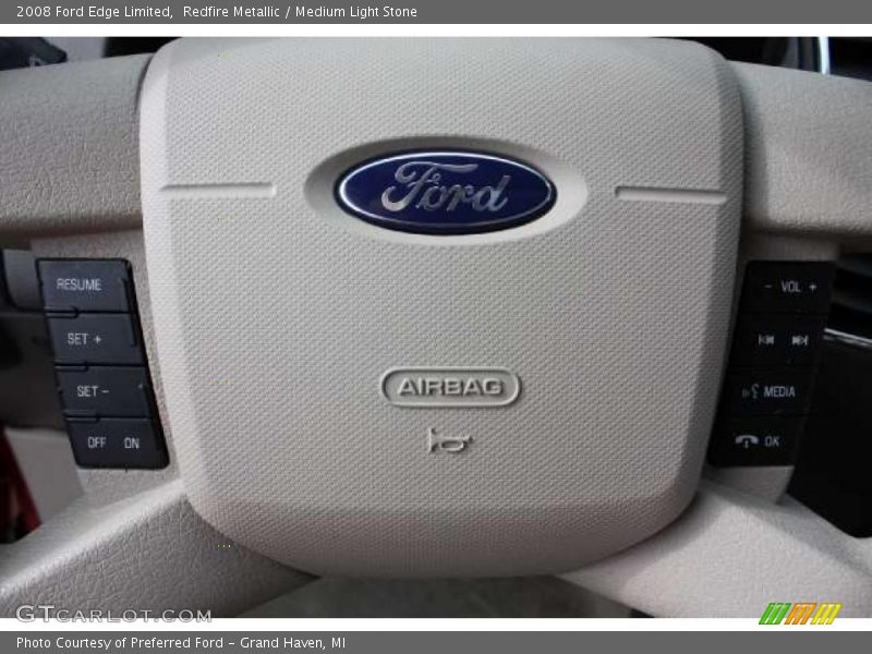 Redfire Metallic / Medium Light Stone 2008 Ford Edge Limited