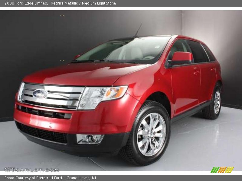 Redfire Metallic / Medium Light Stone 2008 Ford Edge Limited
