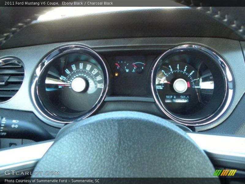 Ebony Black / Charcoal Black 2011 Ford Mustang V6 Coupe