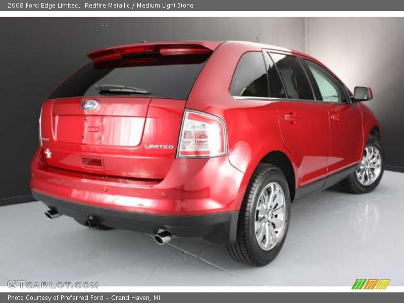 Redfire Metallic / Medium Light Stone 2008 Ford Edge Limited