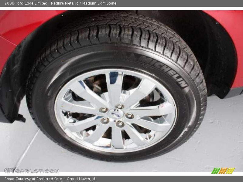 Redfire Metallic / Medium Light Stone 2008 Ford Edge Limited