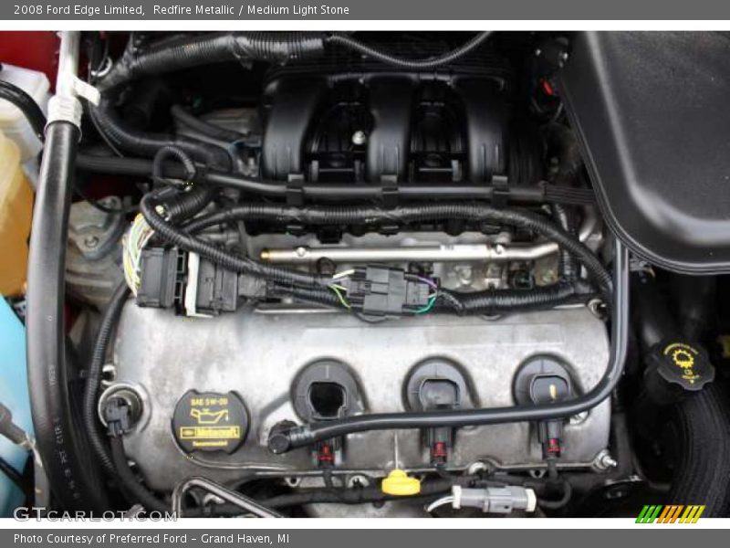 Redfire Metallic / Medium Light Stone 2008 Ford Edge Limited