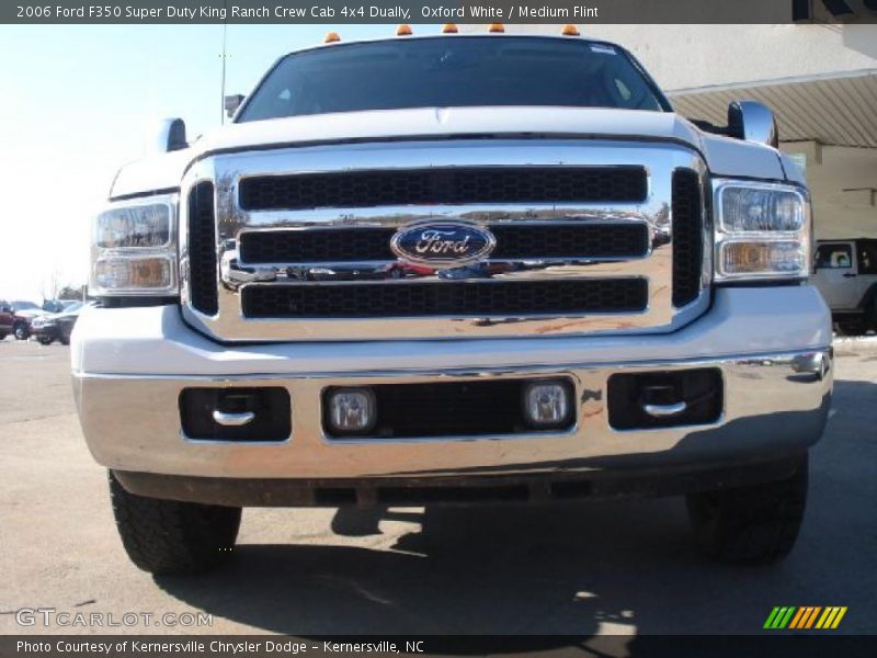 Oxford White / Medium Flint 2006 Ford F350 Super Duty King Ranch Crew Cab 4x4 Dually