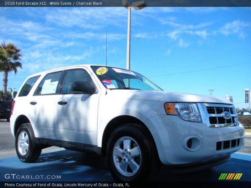 White Suede / Charcoal Black 2010 Ford Escape XLS