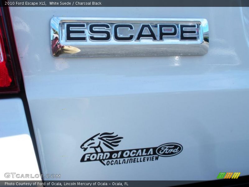 White Suede / Charcoal Black 2010 Ford Escape XLS