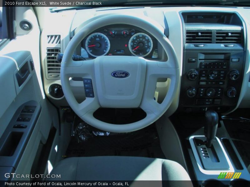 White Suede / Charcoal Black 2010 Ford Escape XLS