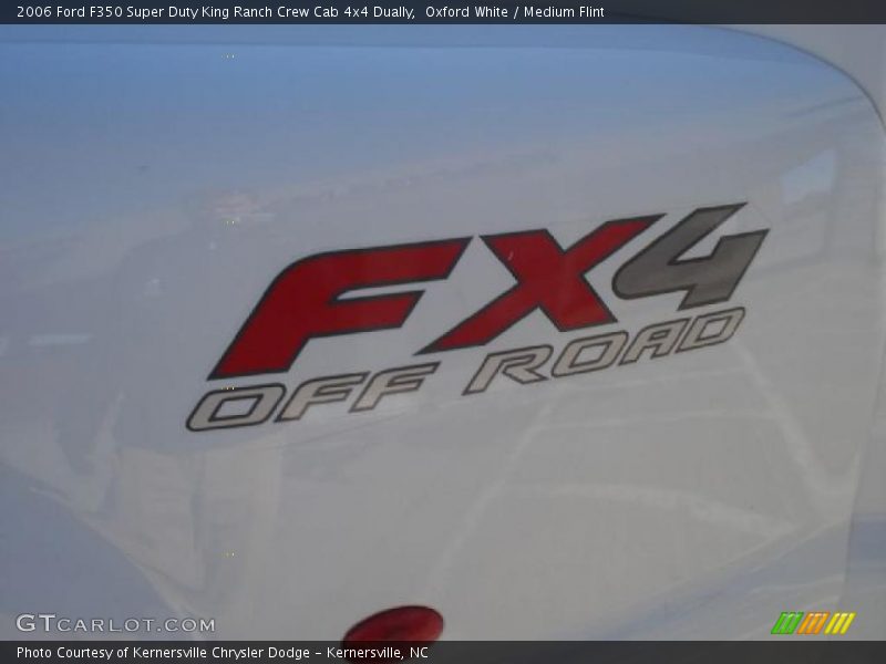 Oxford White / Medium Flint 2006 Ford F350 Super Duty King Ranch Crew Cab 4x4 Dually