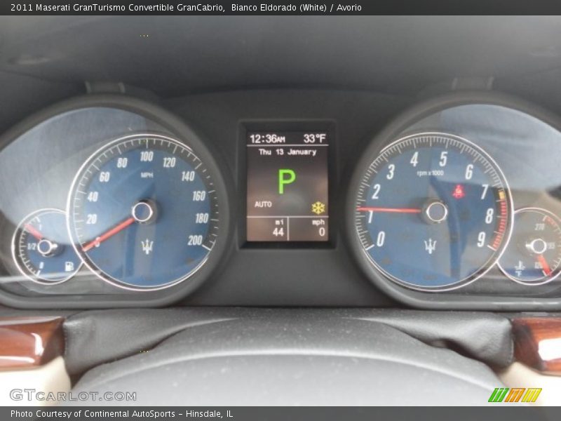  2011 GranTurismo Convertible GranCabrio GranCabrio Gauges