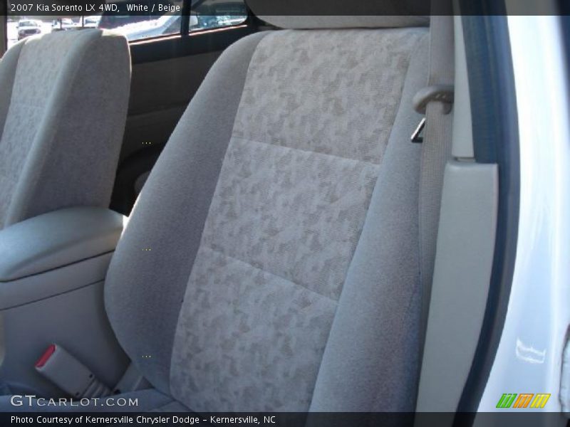 White / Beige 2007 Kia Sorento LX 4WD