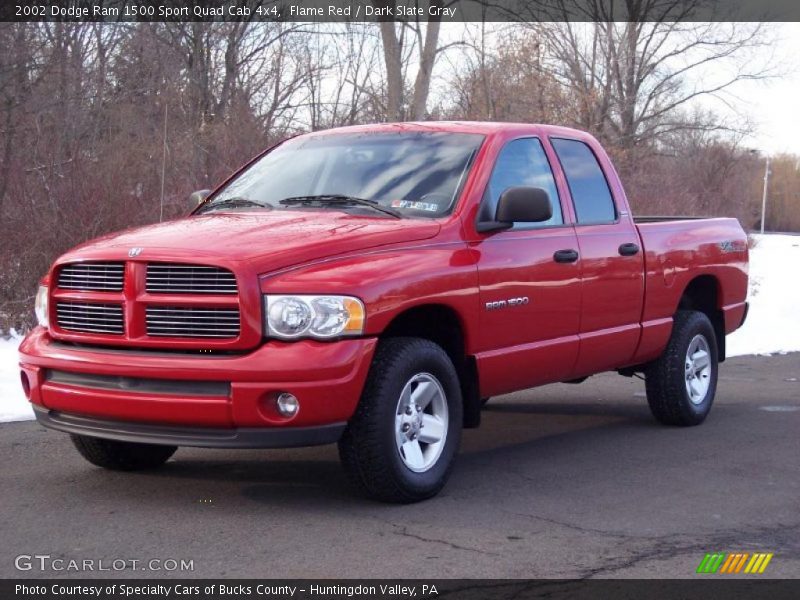 Front 3/4 View of 2002 Ram 1500 Sport Quad Cab 4x4